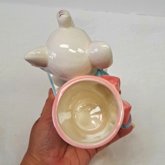 Mid Century Modern Napcoware baby elephant nursery planter - Picture 7 of 9